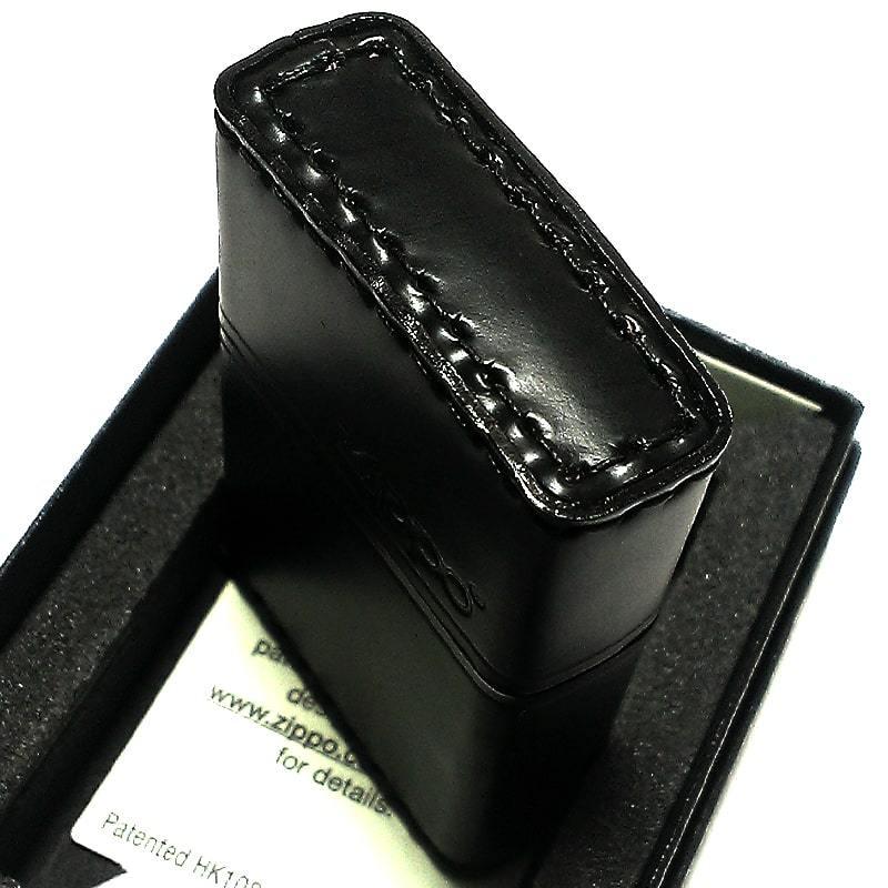 ZIPPO（ジッポー） 革巻き ジッポ ライター おしゃれ コードバン ロゴ