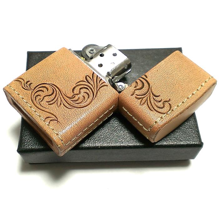 ZIPPO ライター 革巻き ジッポ 唐草 3面彫刻 おしゃれ カオス Leather Works 牛本革 ハンドメイド かっこいい 皮 メンズ ブランド ギフト｜hayamipro｜05