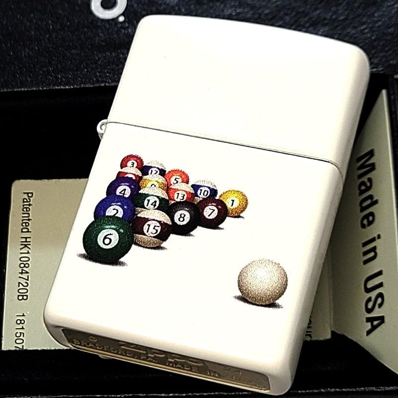 ZIPPO（ジッポー） ライター ビリヤード ジッポ マットホワイト 