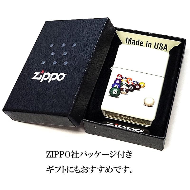 ZIPPO（ジッポー） ライター ビリヤード ジッポ マットホワイト 