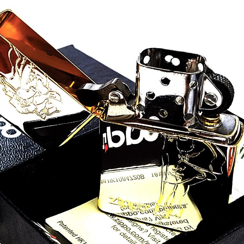 ZIPPO（ジッポー） ウィンディ クラシック シルバー＆ゴールド 彫刻