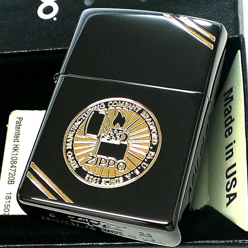 ZIPPO（ジッポー） ライター クラシックデザイン ブラック＆ゴールド