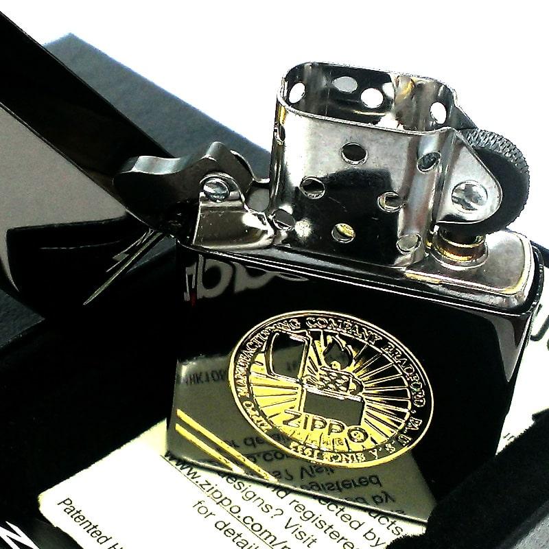 ZIPPO 2010年 ゴールド ブラック 彫刻デザイン 未使用 限定 ケース付