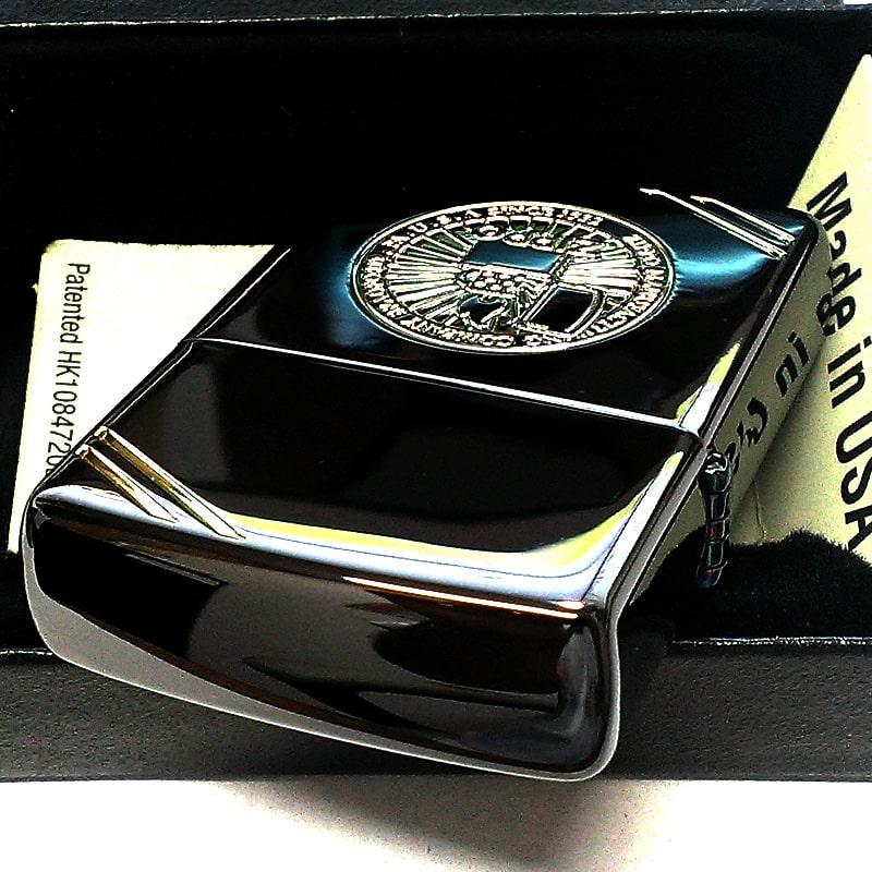 ZIPPO 2010年 ゴールド ブラック 彫刻デザイン 未使用 限定 ケース付
