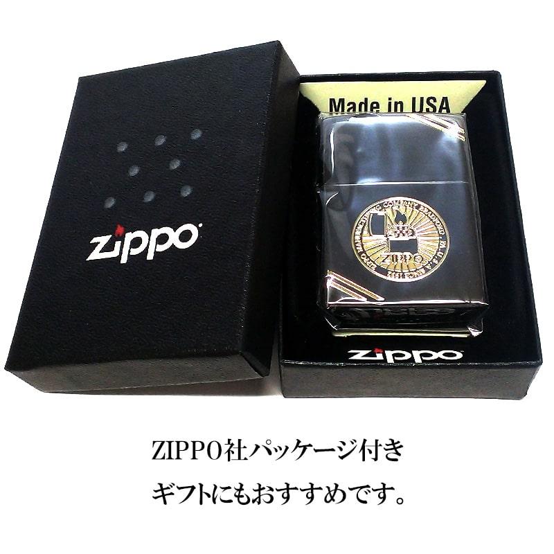 ZIPPO 2010年 ゴールド ブラック 彫刻デザイン 未使用 限定 ケース付