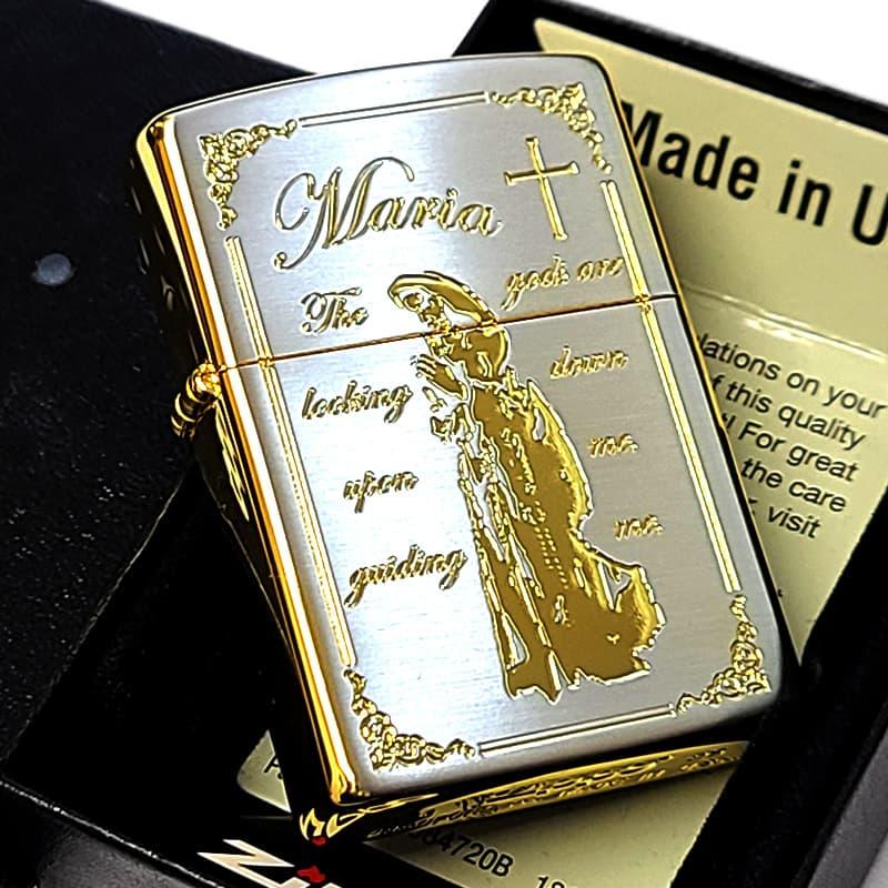 ZIPPO（ジッポー） マリア&クロス ジッポ ライター おしゃれ シルバー