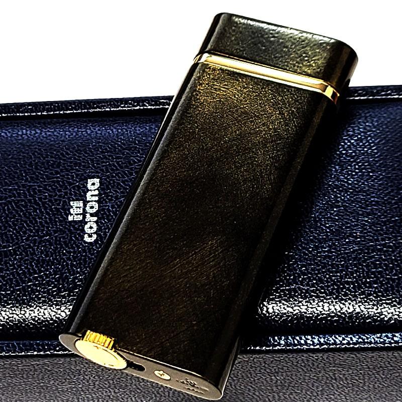 イムコロナ ガスライター フランボー 日本製 ガス注入式 ブラック