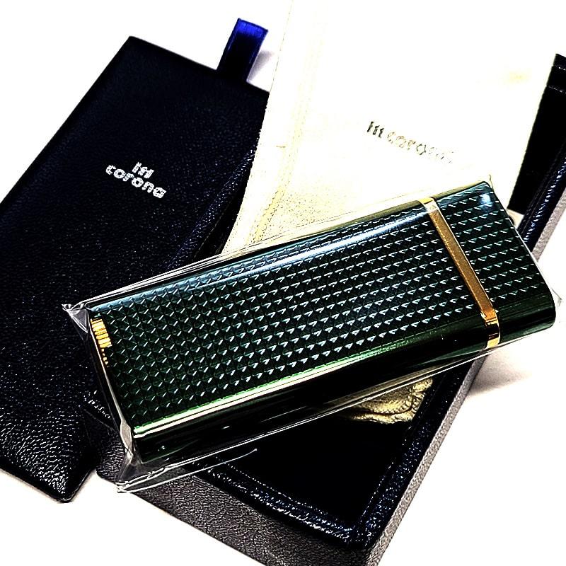 ガスライター イムコロナ フランボー グリーン 日本製 ガス注入式 im