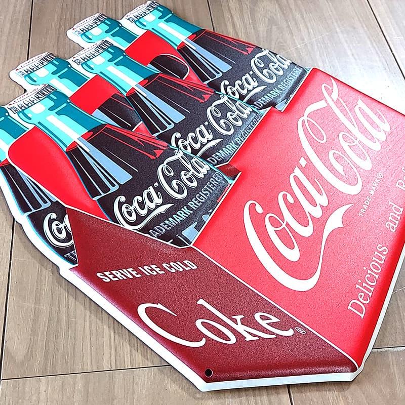 Coca Cola（コカコーラ） ブリキ看板 アンティーク カートンボックス