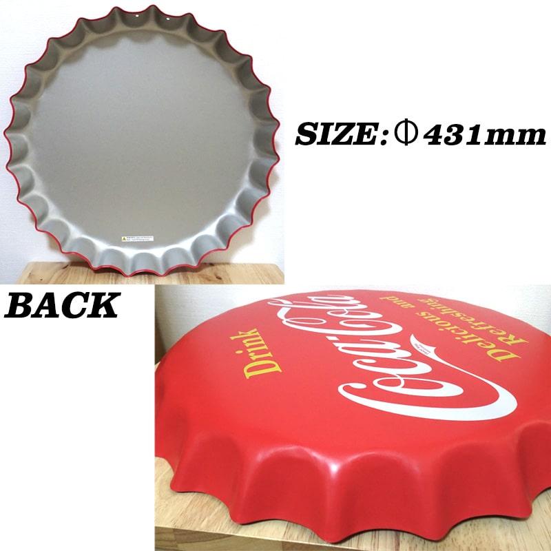 Coca Cola（コカコーラ） ブリキ看板 ボトルキャップ アンティーク