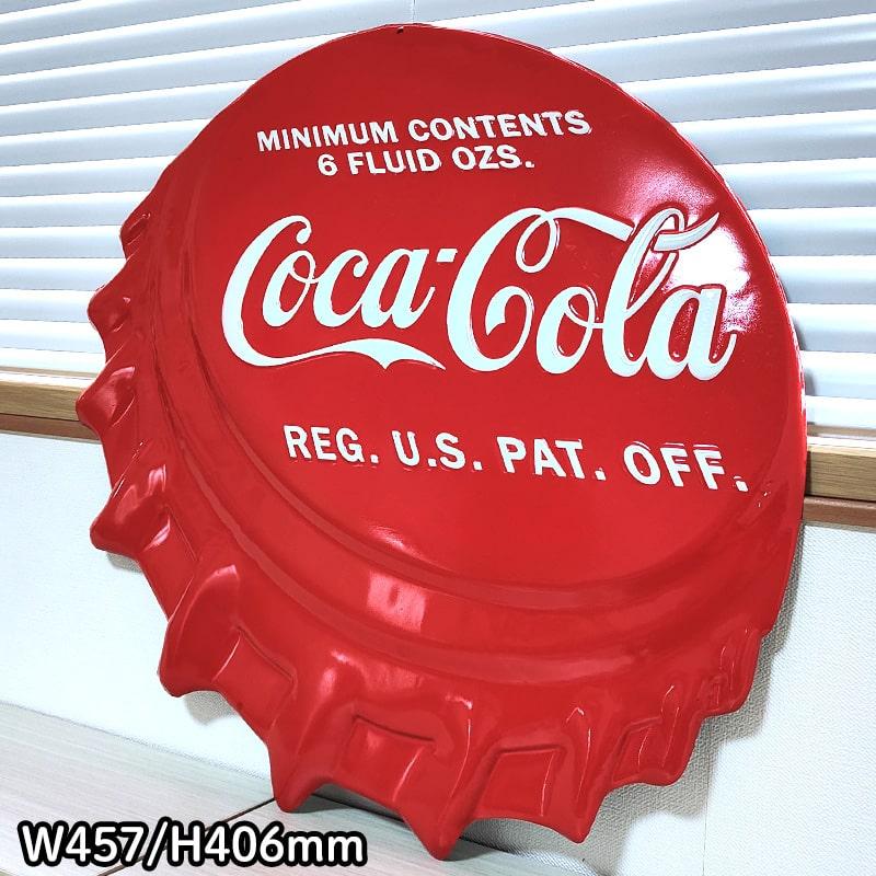 Coca Cola（コカコーラ） ブリキ看板 ボトルキャップ COCA-COLA