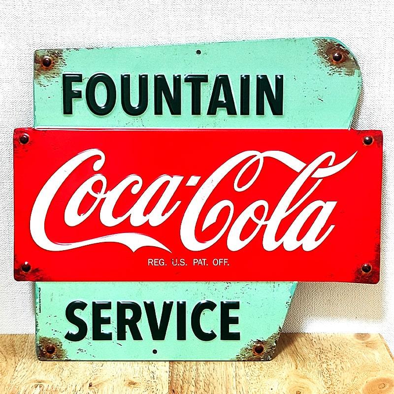 Coca-Cola 金属製　サイン　看板　ディスプレイ　直径約60センチ ビンテージ アメリカ 1960年代 コカコーラ Drink coca cola Coke