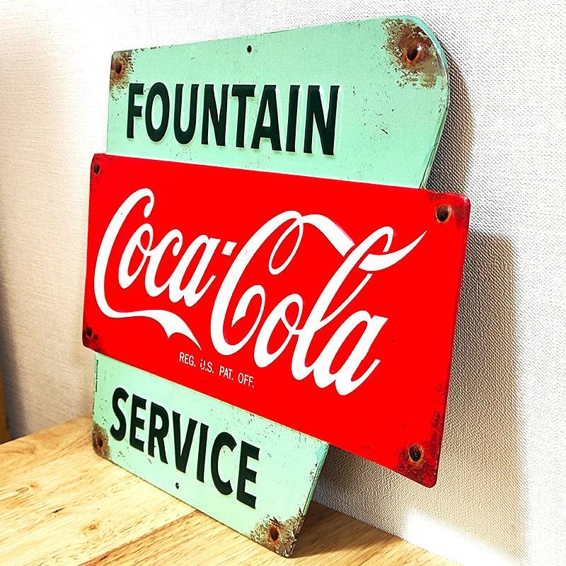 コカコーラブリキ看板 楽天市場】ブリキ看板 アンティーク コカコーラ 5ボトル