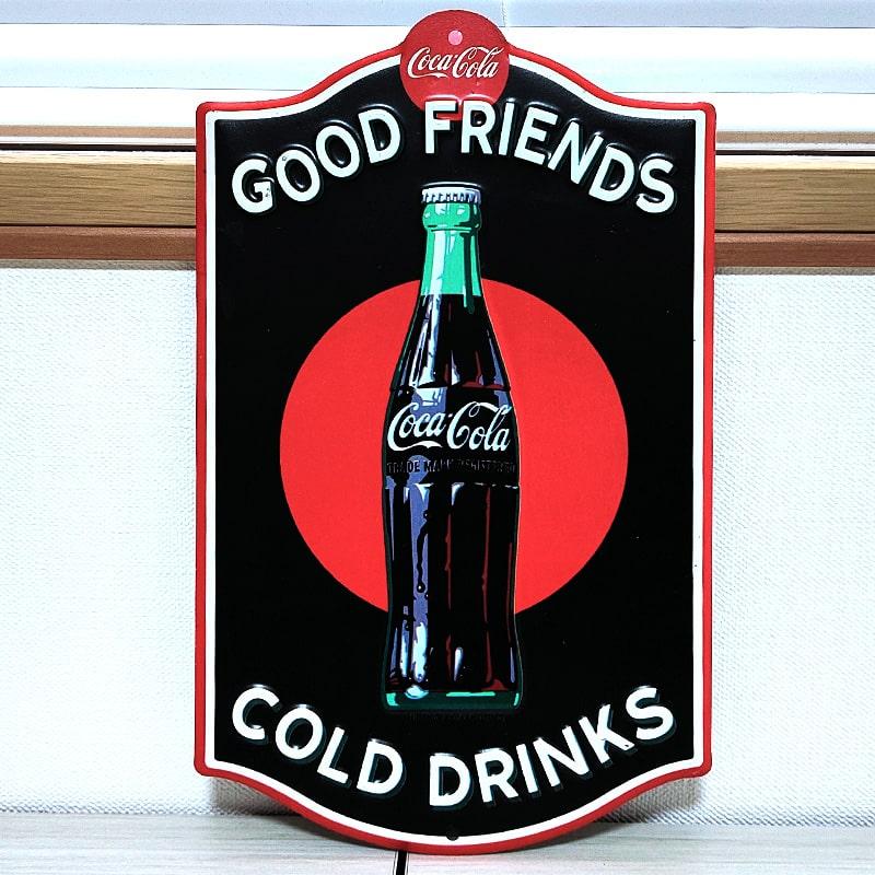 コカコーラ　ブリキ看板(レア・アイテム！) Coca Cola メタルサイン コカコーラ ブリキ看板 ガレージ COCA