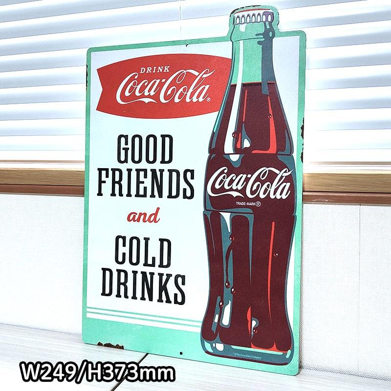コカコーラ　ブリキ看板(レア・アイテム！) Coca Cola メタルサイン コカコーラ ブリキ看板 ガレージ COCA