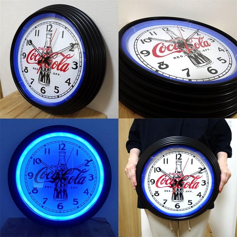Coca Cola コカコーラ 時計 ネオンクロック LEDライト レッド Coca Cola コカコーラ 時計 ネオンクロック LEDライト レッド