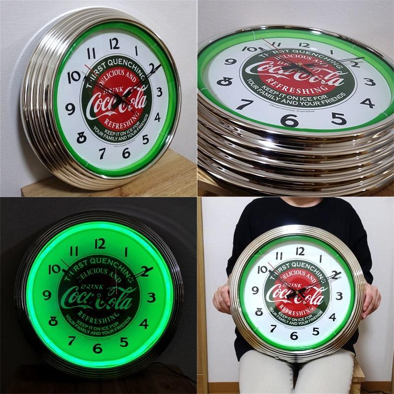 Coca Cola コカコーラ 時計 ネオンクロック LEDライト レッド Coca Cola コカコーラ 時計 ネオンクロック LEDライト レッド