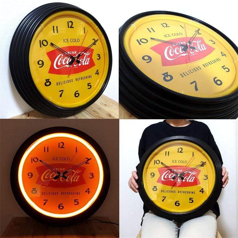 Coca Cola コカコーラ 時計 ネオンクロック LEDライト レッド