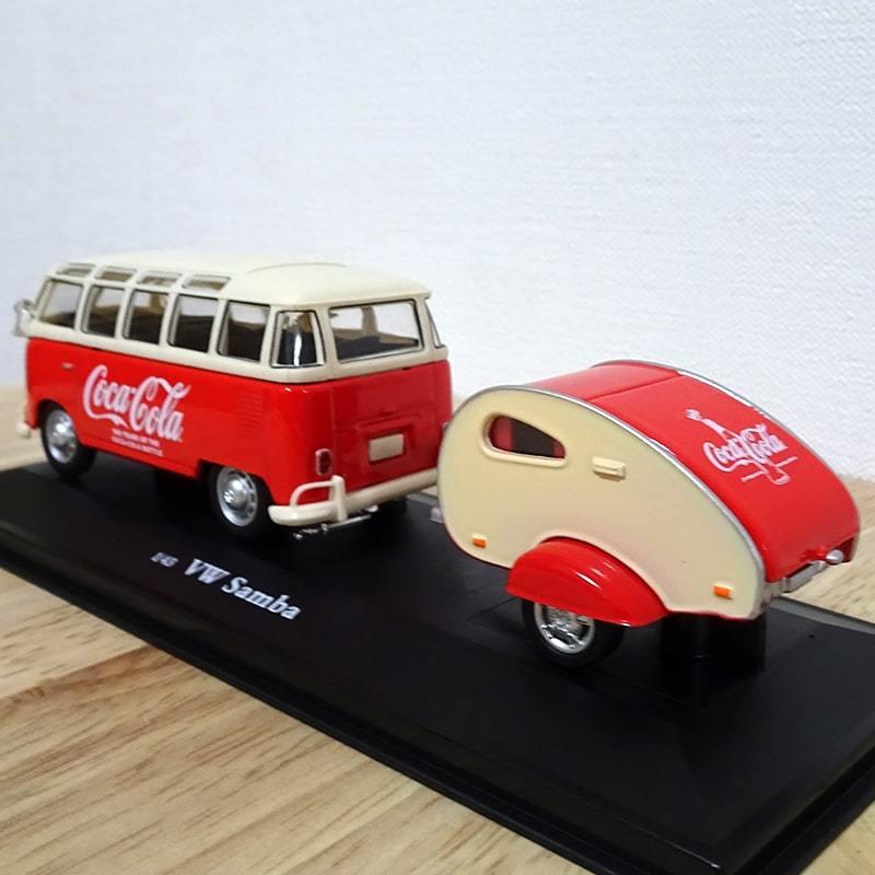 Coca-Cola  コカコーラ 1/18 1962 VW サンバ ミニバス絶版 Coca Cola ミニカー コカコーラ 車 ワーゲン おしゃれ オブジェ