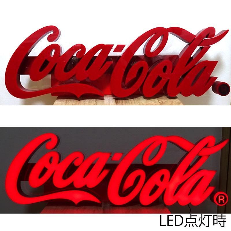 コカ・コーラ LEDライト ガレージ 看板 ネオン レタリングサイン 電飾看板 レッド インテリア コーラ アンティーク 個性的 壁掛け｜hayamipro｜02