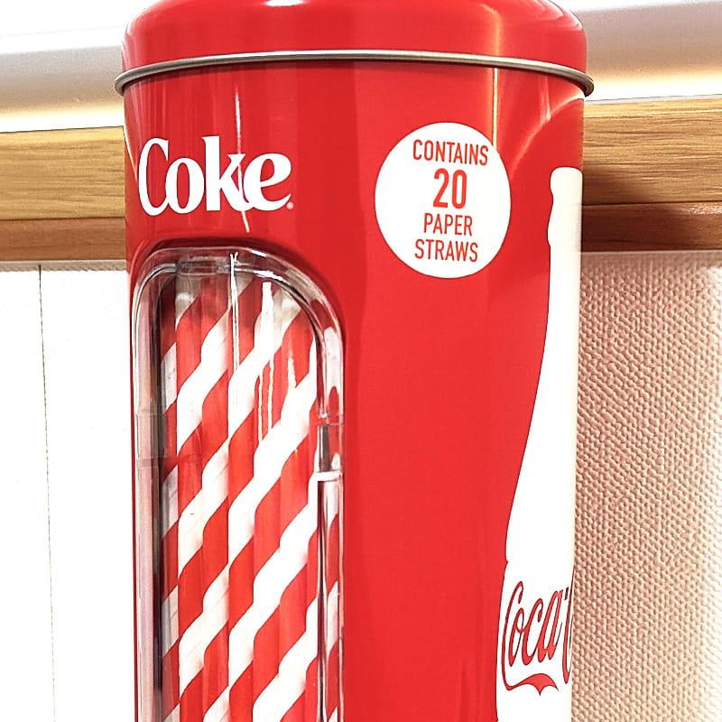 Coca Cola（コカコーラ） ストローディスペンサー 可愛い ストロー20本