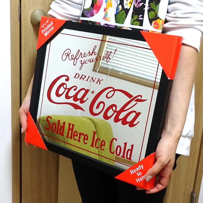 Coca Cola（コカコーラ） パブミラー 可愛い アンティーク 正規