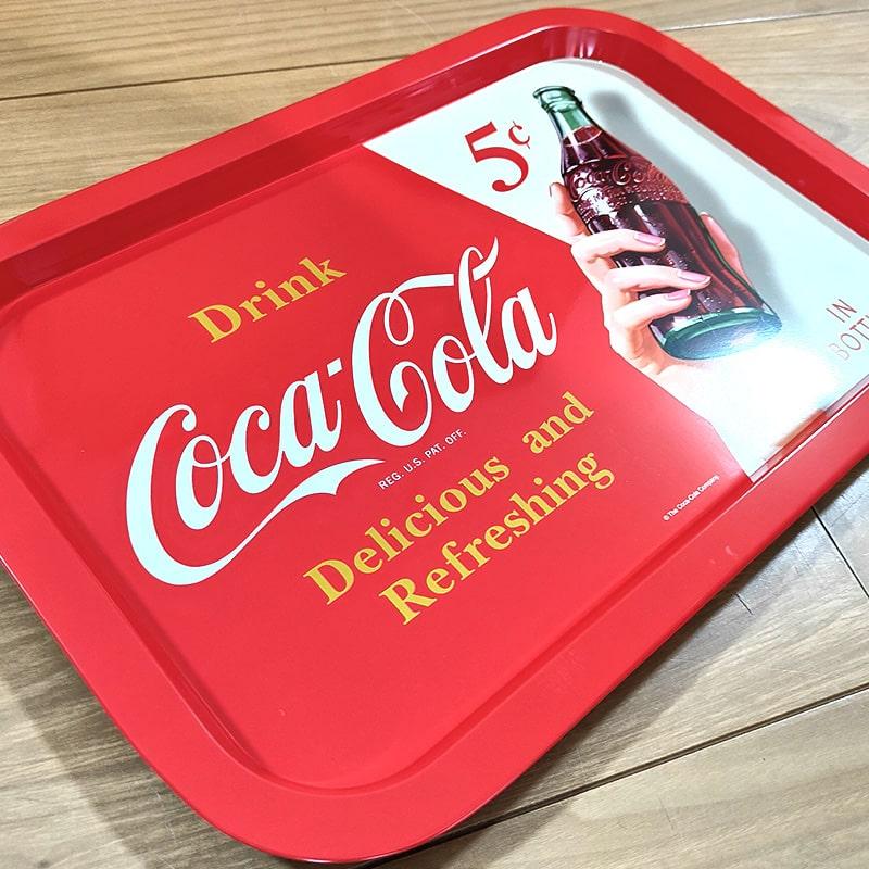Coca Cola コカ・コーラ レクタングル ティントレイ お盆 プレート