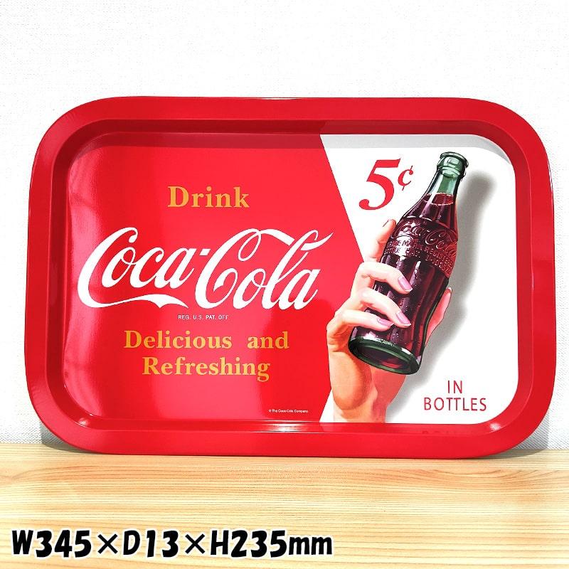 Coca Cola コカ・コーラ レクタングル ティントレイ お盆 プレート