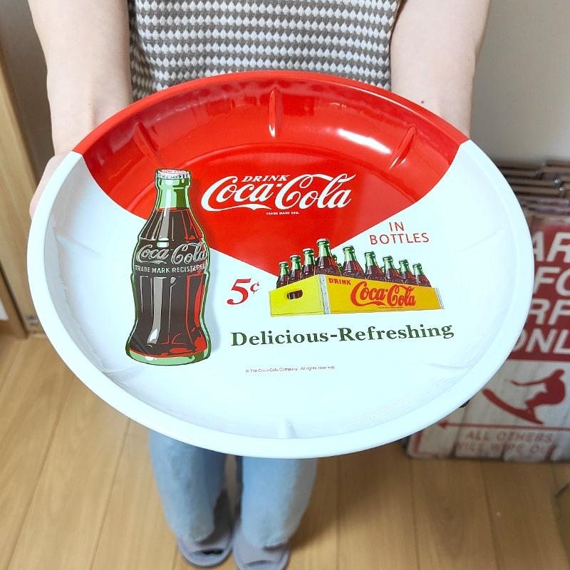 Coca Cola セービングボウル コカ コーラ 丸型 お皿 ティン ロゴ