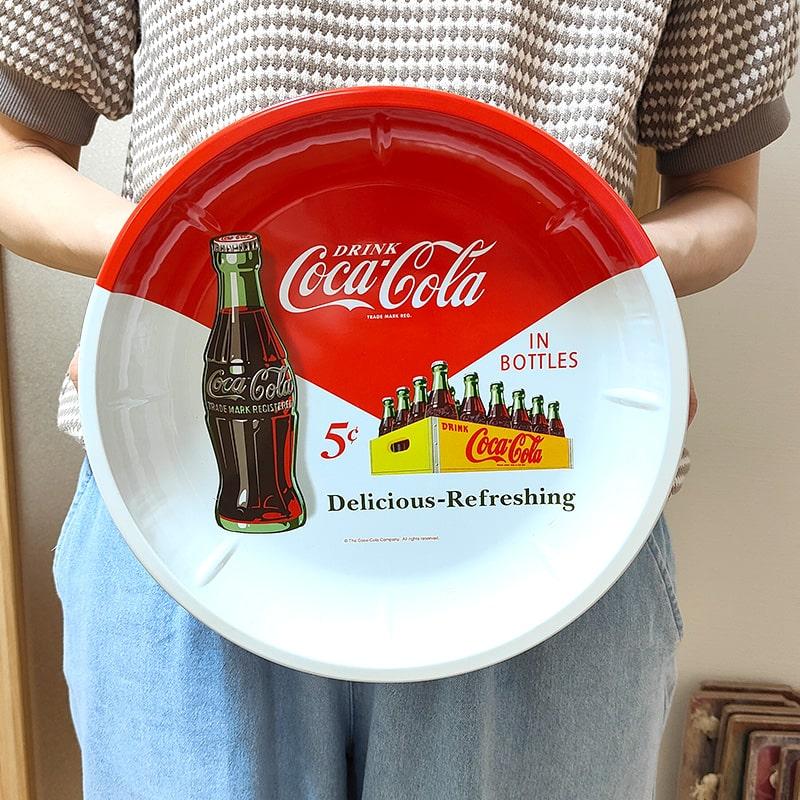 Coca Cola セービングボウル コカ コーラ 丸型 お皿 ティン ロゴ