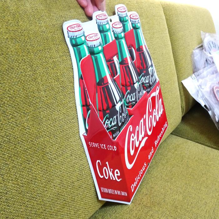 Coca Cola（コカコーラ） ブリキ看板 アンティーク ガレージ プレート