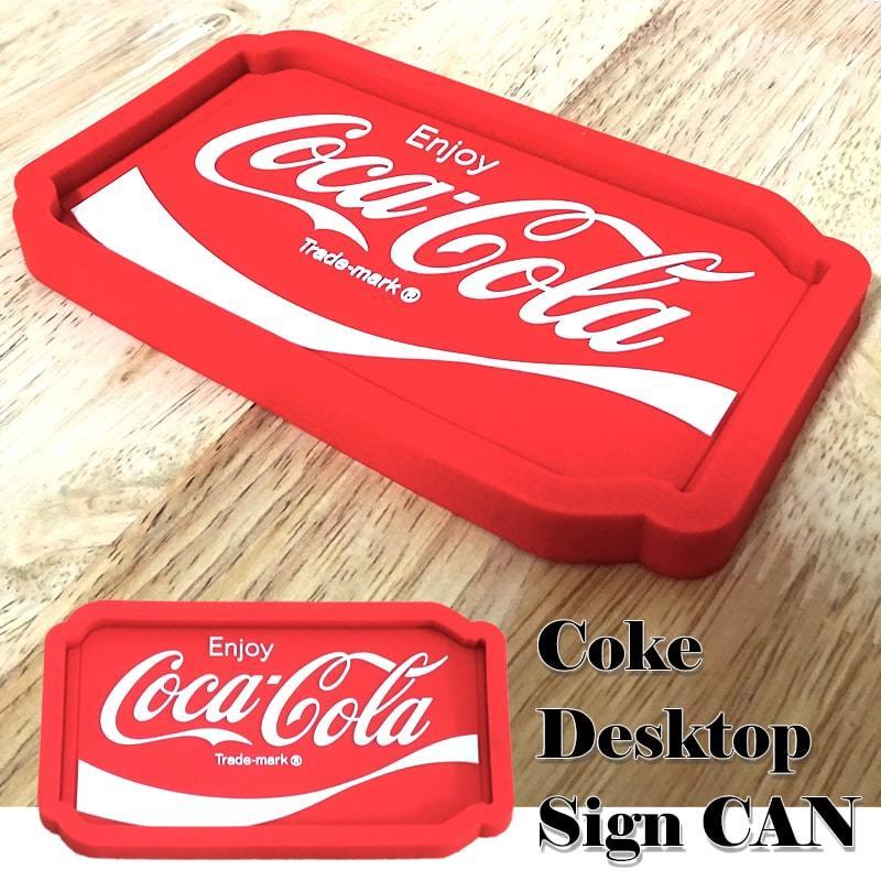 Coca Cola（コカコーラ） 小物入れ トレイ デスクトップサイン CAN