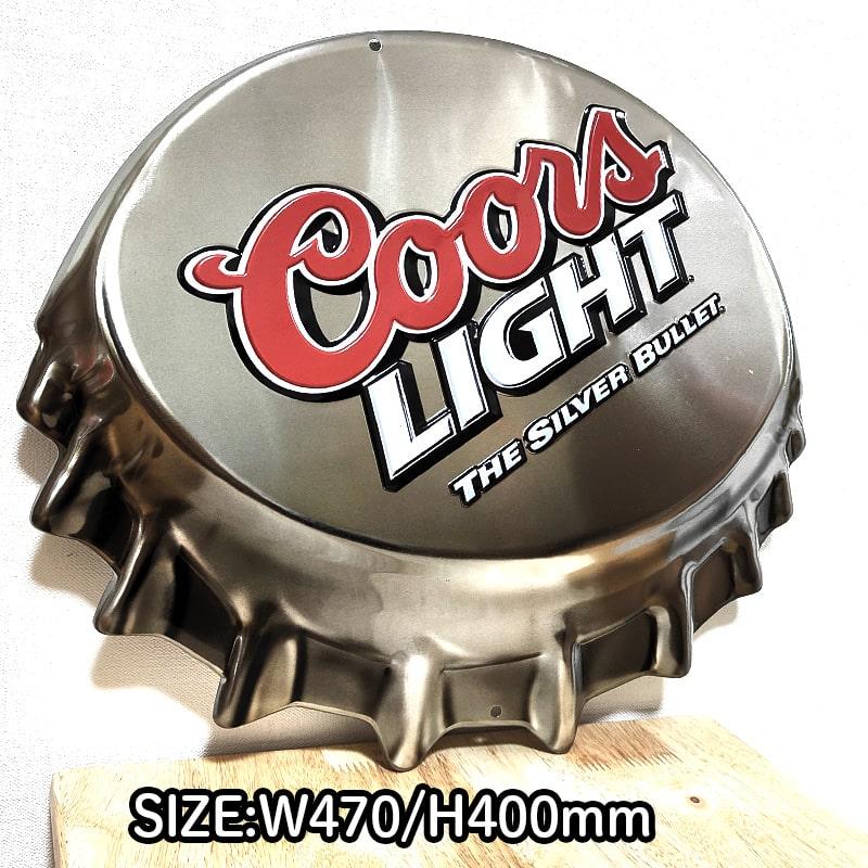 ブリキ看板 ボトルキャップ クアーズ ビール おしゃれ アンティーク