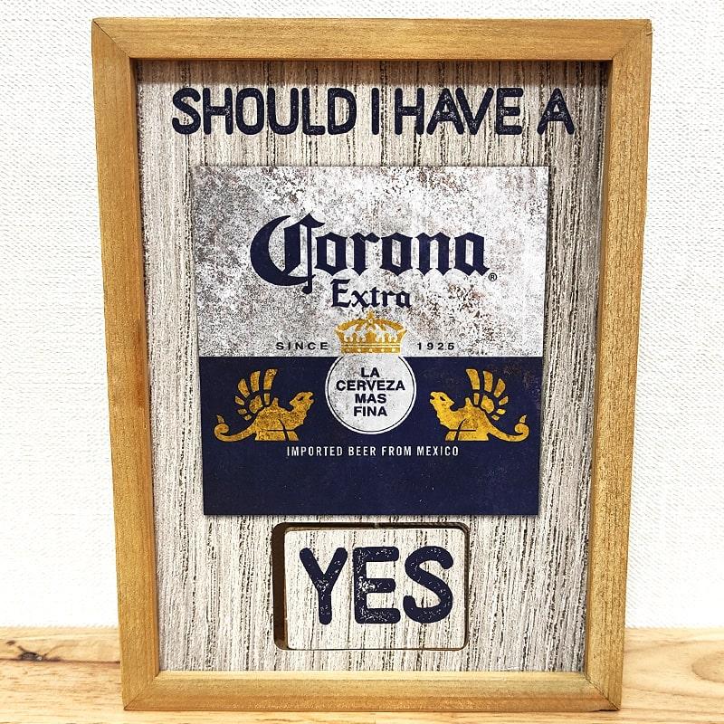 Corona Extra コロナビール　ビジュアルサイン（看板）【新品・未使用】 楽天市場】コロナビール 看板 木製 サインボード CORONA EXTRA