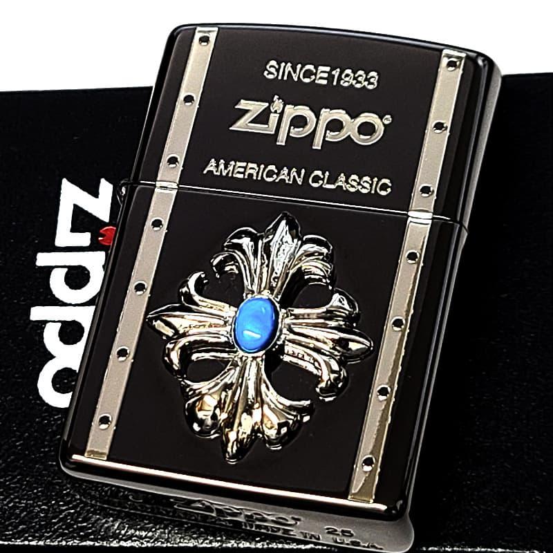 ZIPPO（ジッポー） ライター クロスメタル ターコイズモデル 十字架 