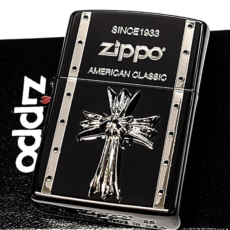 ZIPPO（ジッポー） 十字架 クロスメタル ジッポ ライター ガンメタ