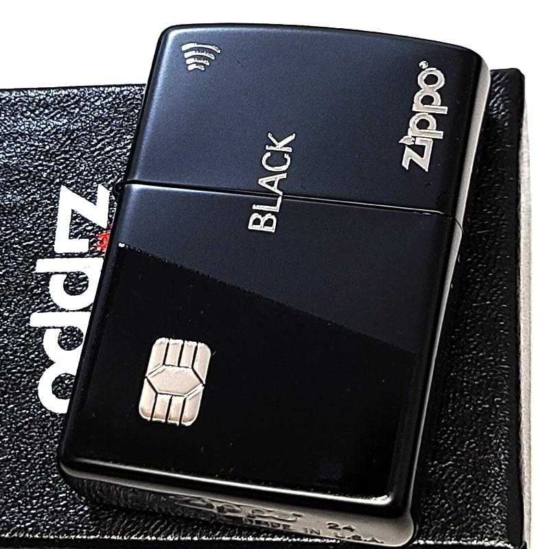 ZIPPO（ジッポー） ライター クレジットカード ブラック ジッポ ロゴ