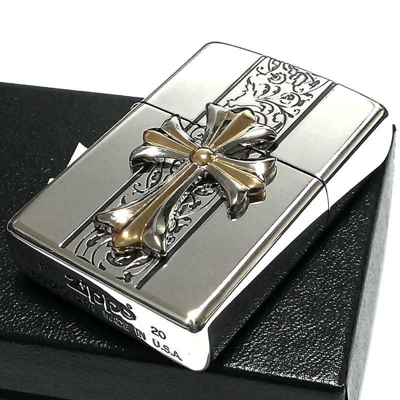 新品 両面クロス 立体メタルZippo 特注モデル 全面加工 楽天市場】Zippo ジッポー クロス Cross 十字架 グレー ＃200 メタル