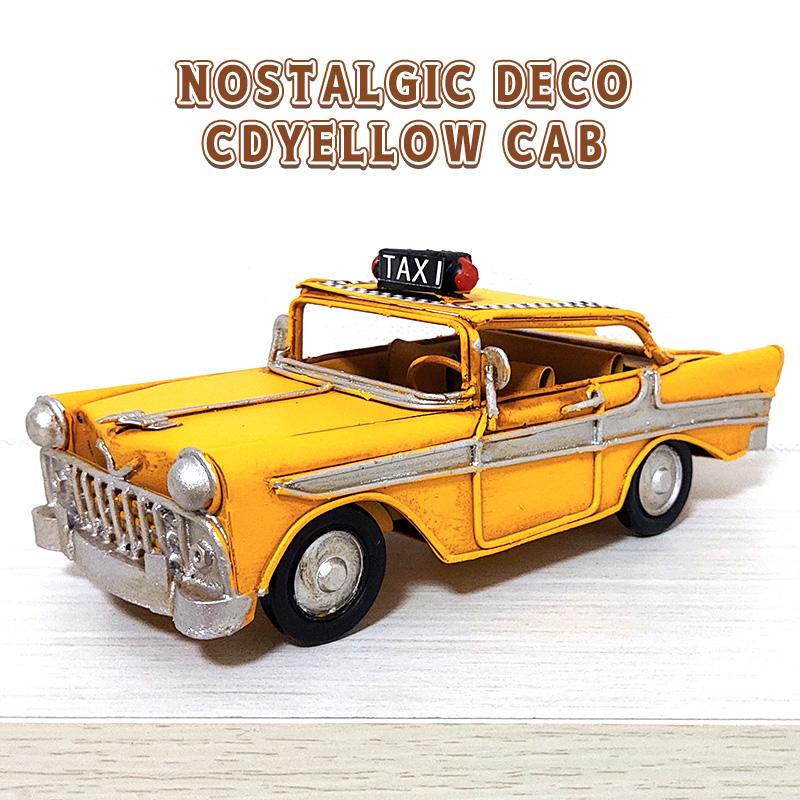 イエローキャブ　yel lowcab タクシー　オブジェ　レトロカー アメリカン レトロ ビンテージカー おしゃれ TAXI レトロ CDイエロー
