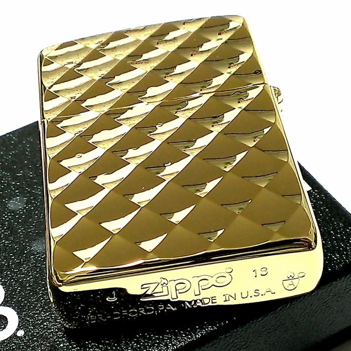 ZIPPO ライター 限定 アーマー ディンプルカット ゴールド ジッポ  