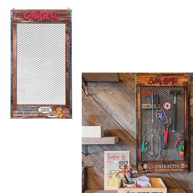 アメリカン レトロ DIY ディスプレイボード ガーフィールド 金網 工具