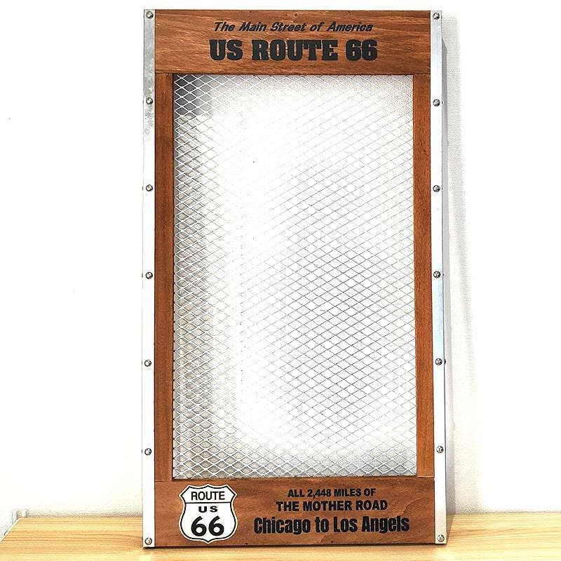 ルート66  ウッド 壁掛け アメリカン レトロ 昔のルート66 ウッドサイン （ルート66