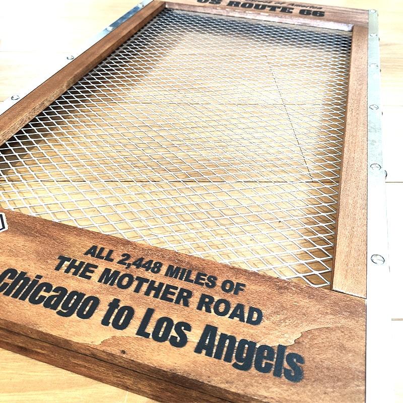 ルート66  ウッド 壁掛け アメリカン レトロ 昔のルート66 ウッドサイン （ルート66