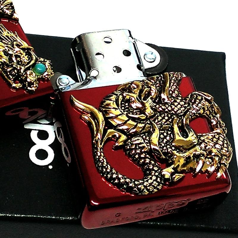 2021新商品 ZIPPO 限定 龍 ドラゴン ターコイズ 赤金 新品 ジッポー