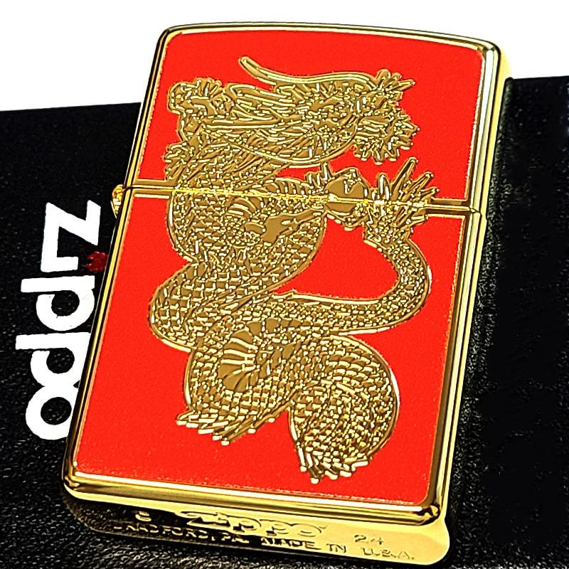 ジッポ ZIPPO ライター 竜 龍 ドラゴン 両面 如意宝珠 付 高級木箱付 ZIPPO（ジッポー） ZIPPOライター ドラゴン ジッポ かっこいい 和柄