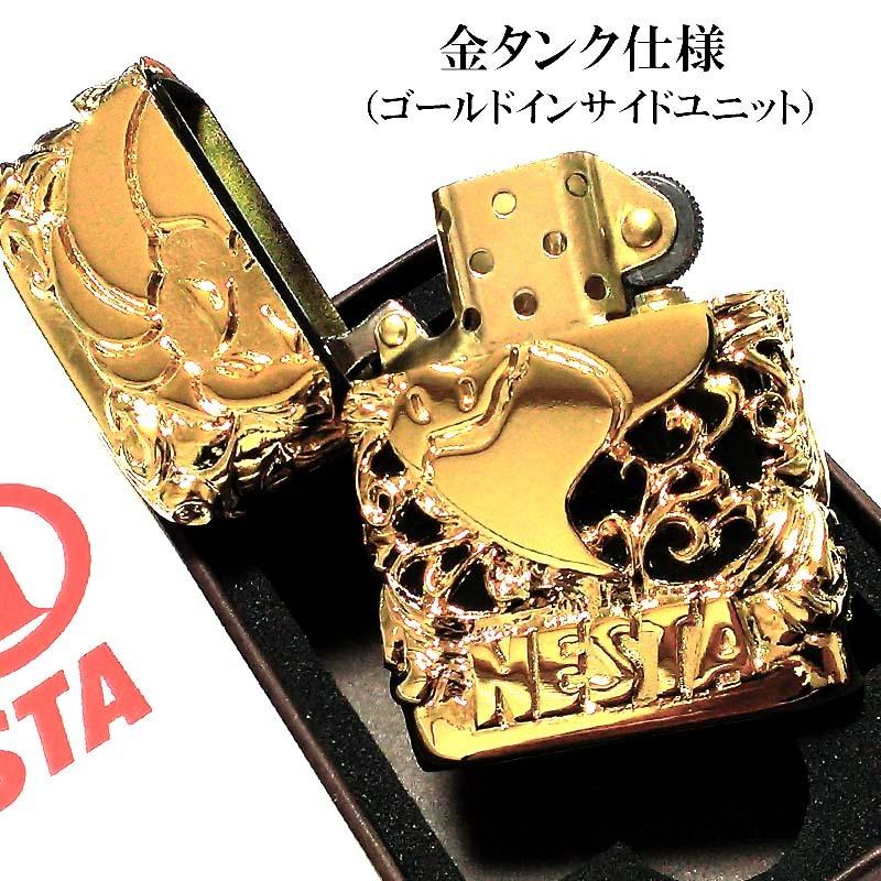 ネスタ オイルライター メタルジャケット NESTA ゴールド＆ブラック 