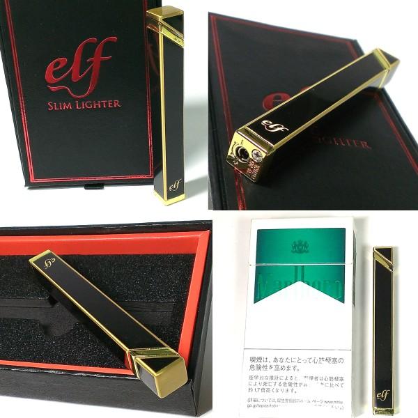 ガスライター レディース スリムライター Elf エルフ ブラック ゴールド 黒金 可愛い 女性 ギフト プレゼント ギフト おしゃれ Elf 1 Zippoタバコケース喫煙具のハヤミ 通販 Yahoo ショッピング