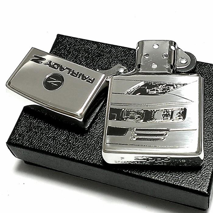 ZIPPO ライター ジッポ フェアレディZ 生誕50周年記念 Z32 限定 日産公認モデル シリアル入り FAIRLADY Z シルバーイブシ 両面加工｜hayamipro｜05