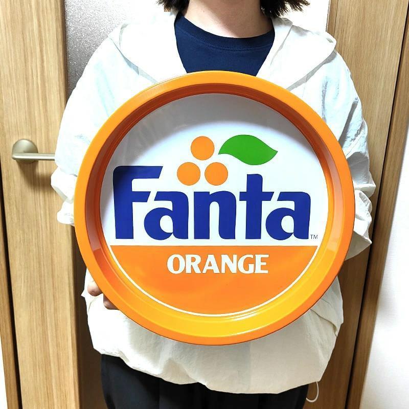 【大幅値下げ】看板　ファンタ　オレンジ　オレンヂ　激レア　特大サイズ Coca Cola（コカコーラ） ファンタ オレンジ セービングボウル お皿