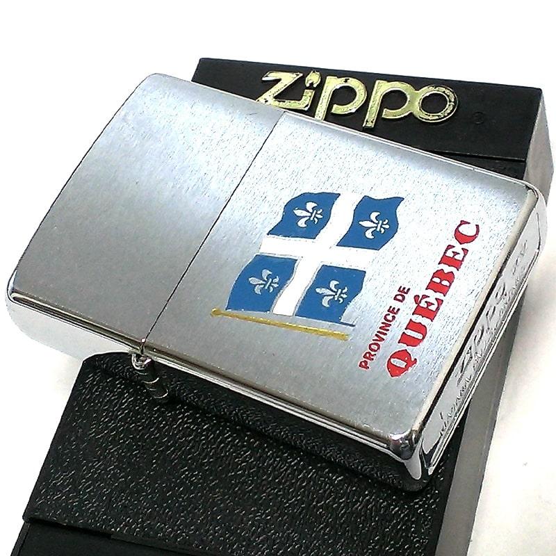 ZIPPO カナダ製 レア 1999年製 ジッポ ライター オンタリオ製 シルバー ビンテージ ケベック州 廃盤 珍しい ユリ ヴィンテージ